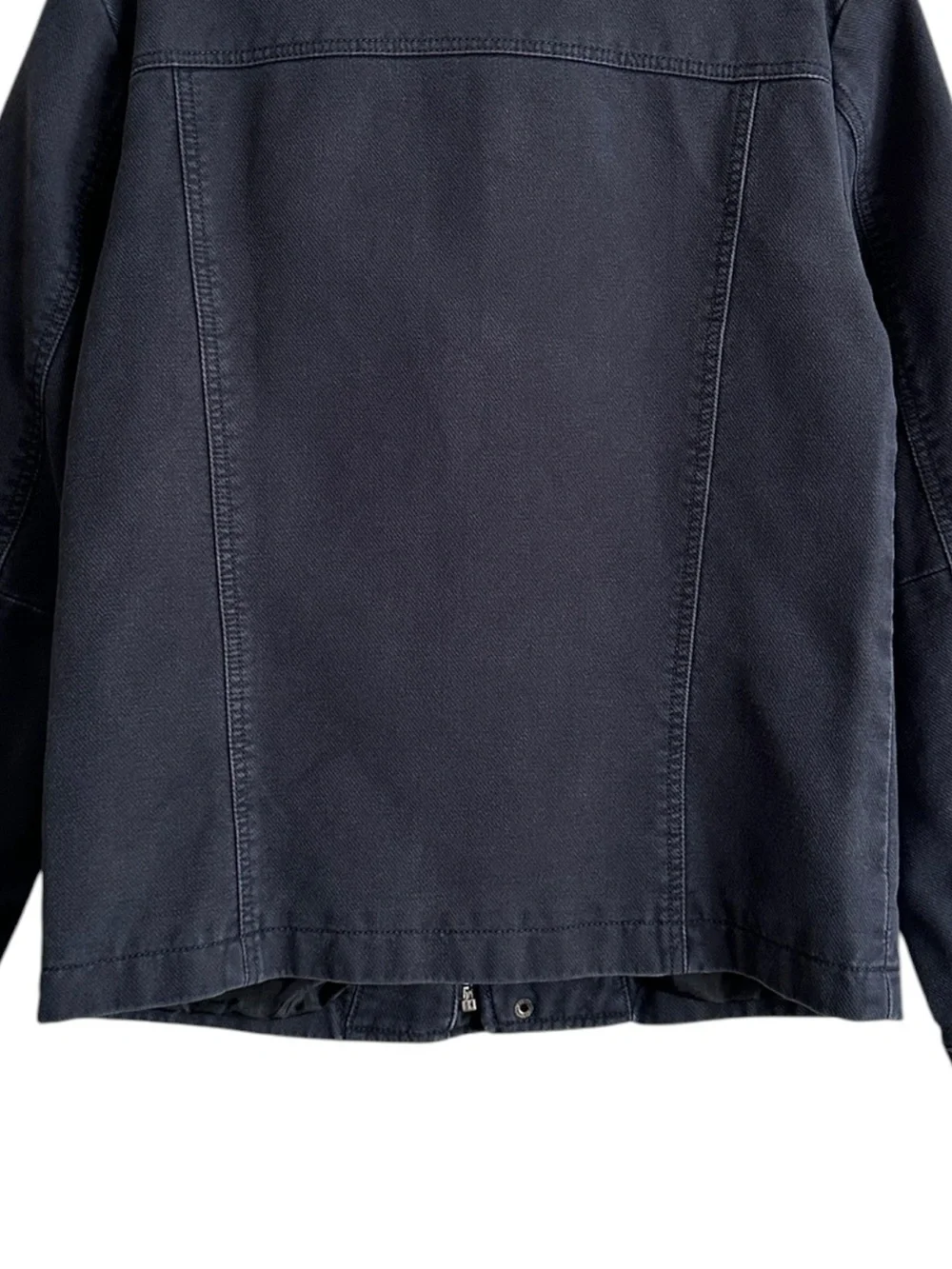 BANANA REPUBLIC Blue Deck Jacket Men’s Navy Cotton Utility Moto Size